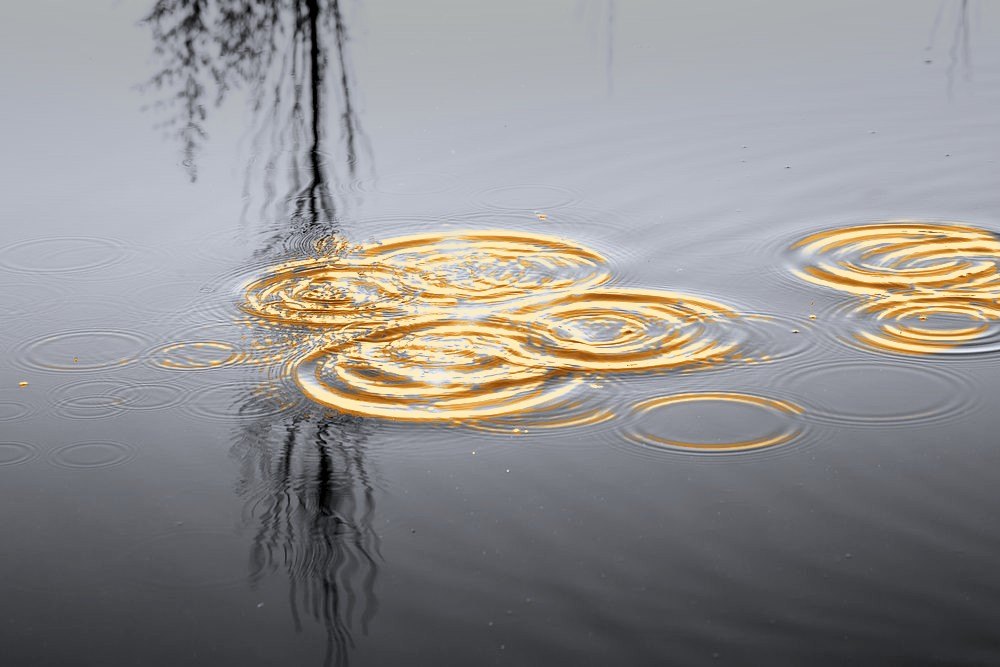 Illustration for the poem Ripples